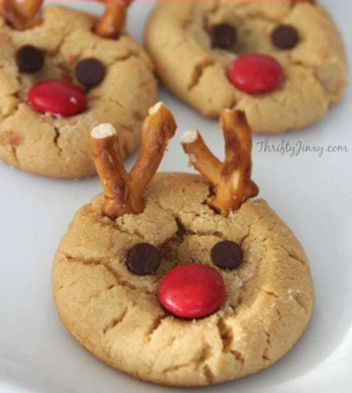Rudolph peanut butter cookies recipe

